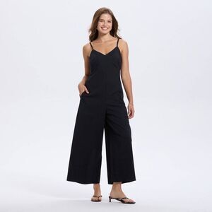 A New Day - Women's Wide Leg Jumpsuit - A New Day Black L Black